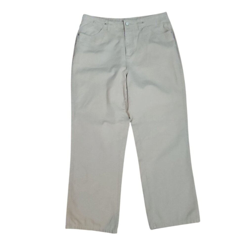 Billblass Jeanswear Pants Womens Size 12 Solid All Tan 100%‎ Cotton Vintage